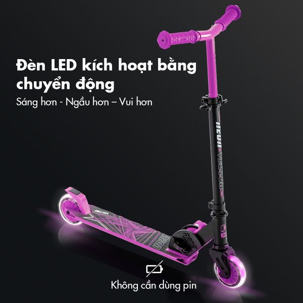 Xe Scooter Yvolution 2 Bánh Neon Vector Hồng   NT05P2