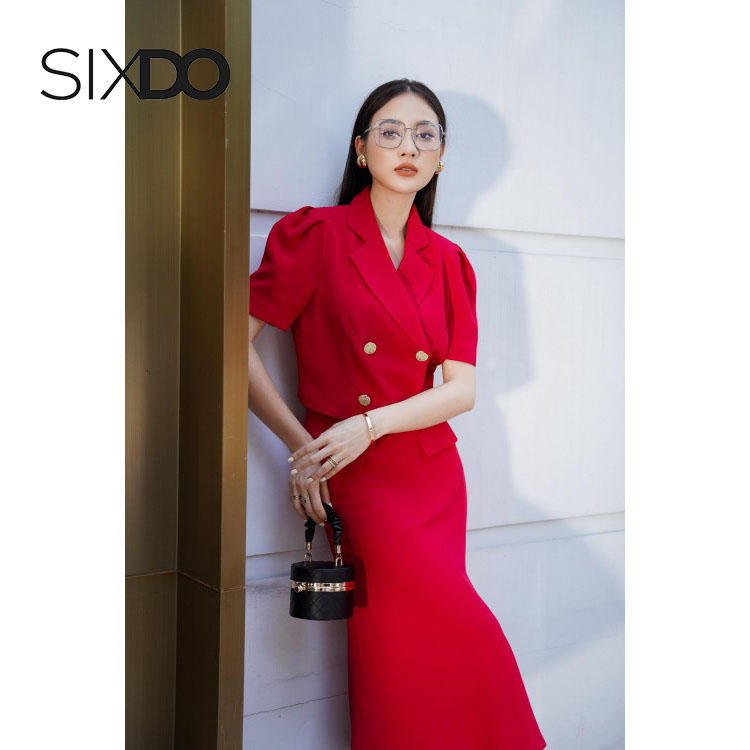 Áo vest ngắn tay dáng lửng SIXDO