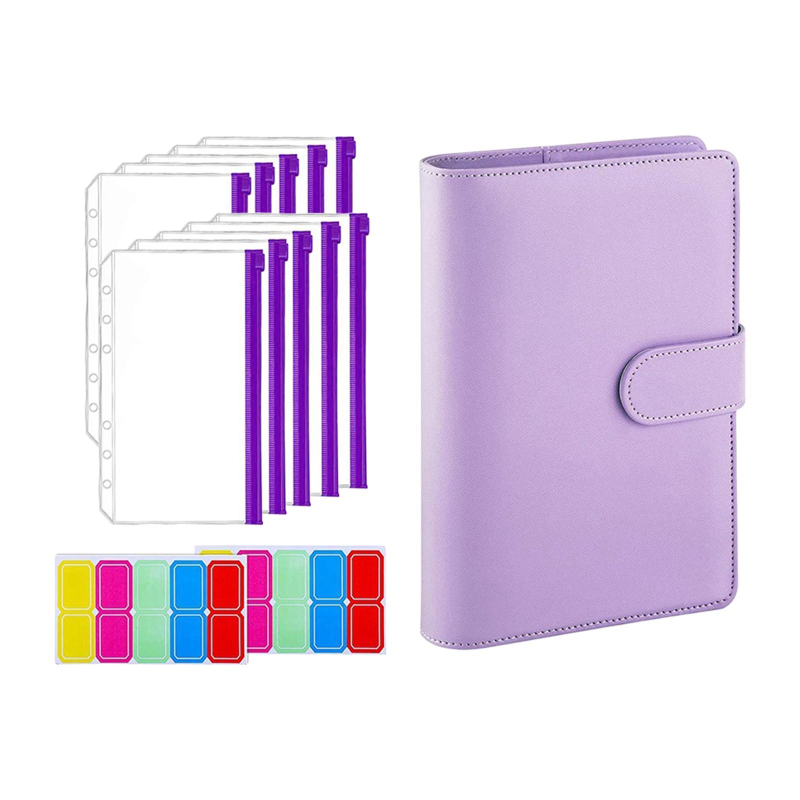 Bill Notebook Financial Organizer Personal Expense Clear Binder Envelopes Portable Finance