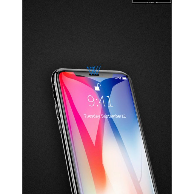 Miếng dán cường lực màn hình Iphone PRO 11 Max hiệu MIPOW KING BULL 2 Trong 1