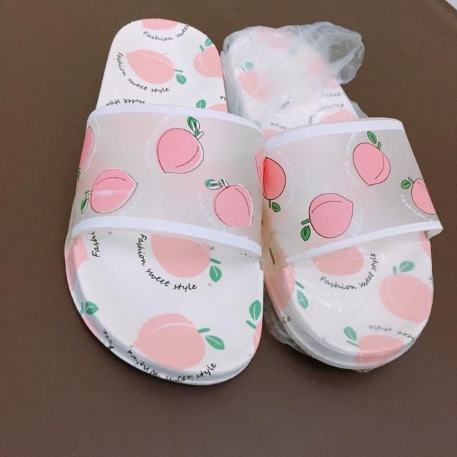 Dép HOA QUẢ HOT TREND nội địa Trung_xả kho SIZE 36/37 dâu