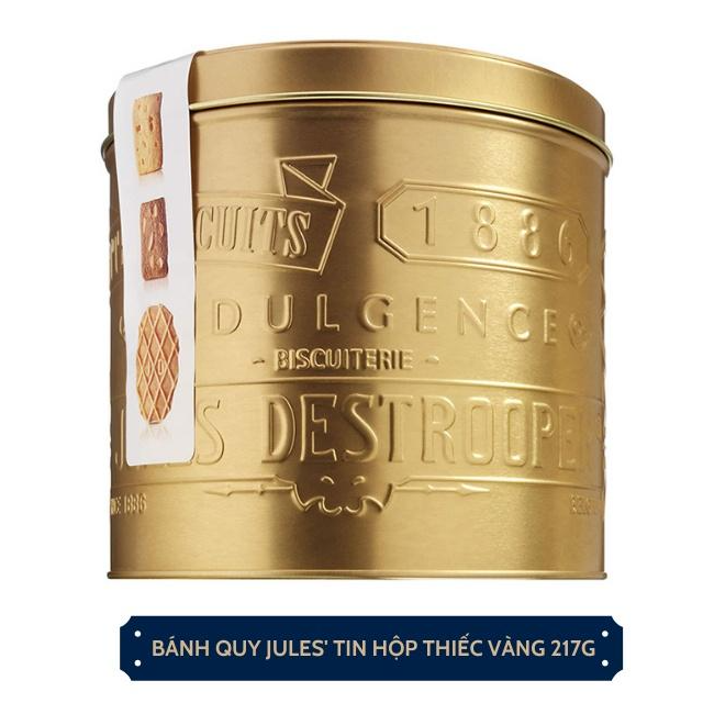 Bánh quy Jules' Tin hộp thiếc vàng 217g