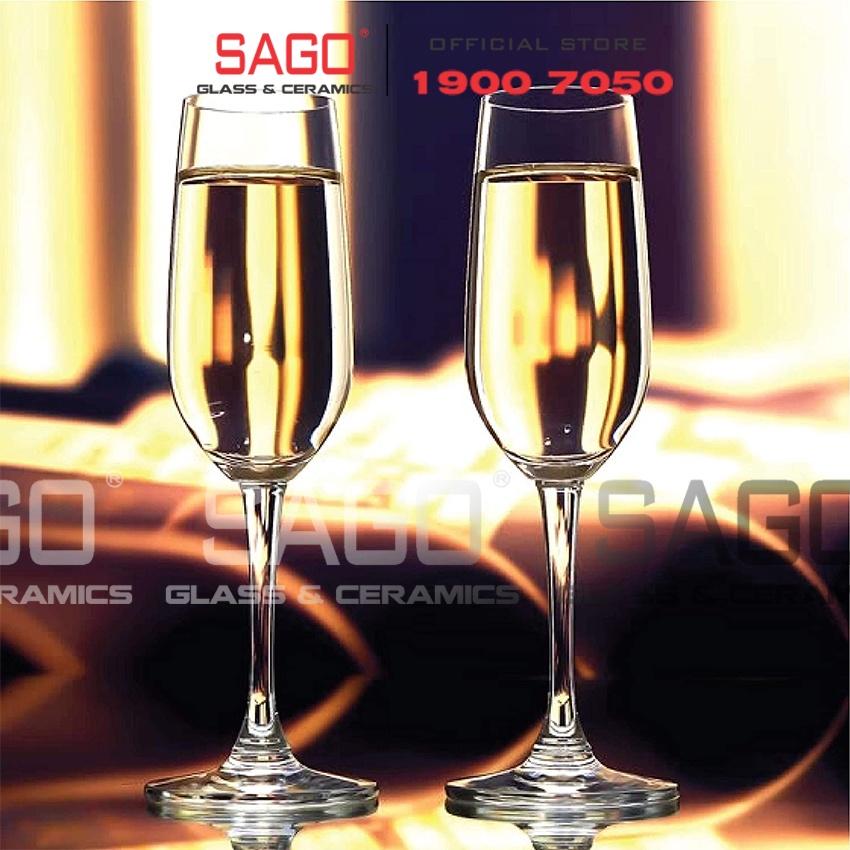Ly Thủy Tinh Ocean Madison Flute Champagne 210ml | 1015F07 , Nhập Khẩu Thái Lan