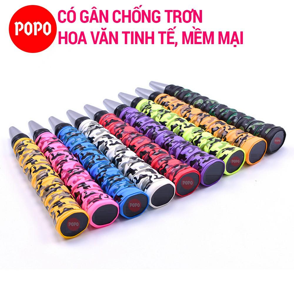 Quấn cán vợt cầu lông POPO GY102 chất liệu cao cấp có lỗ thoáng khí, gân chống trơn, chất liệu mềm mại