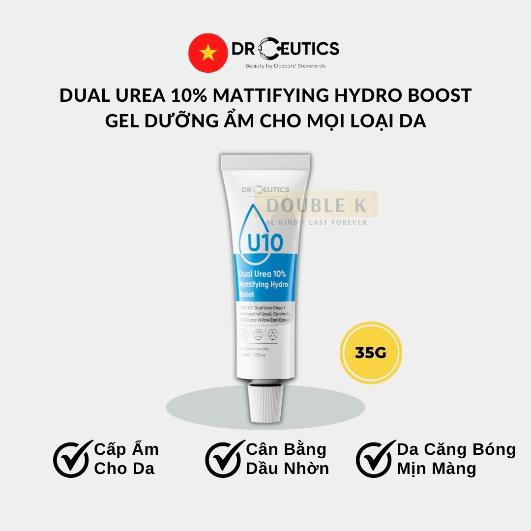 Gel Cấp Ẩm DrCeutics Dual Urea 10% Mattifying Hydro Boost - Double K