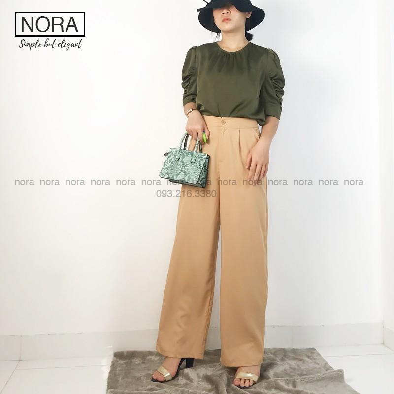 Quần Ống Rộng Culottes Xuông Dài 100cm, Quần Vải Suông Rũ Siêu Mềm Cao Cấp | NQ02 | Màu Be