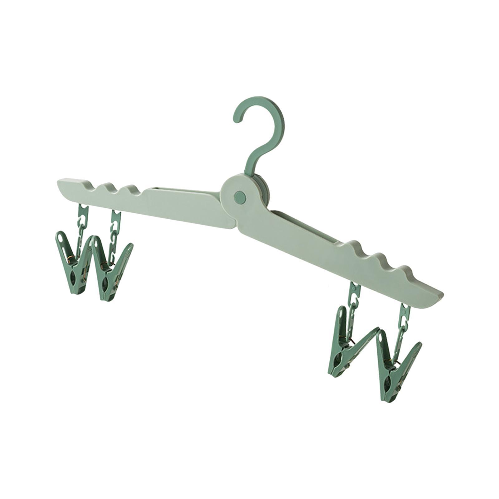 Portable Folding Clothes Hanger Clothing Organizer for Travel, Home Foldable