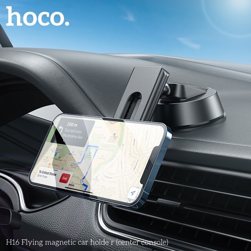 Giá đỡ điện thoại cao cấp soay 360 từ tính tiện lợi dành cho ô tô H16 - Hàng chính hãng