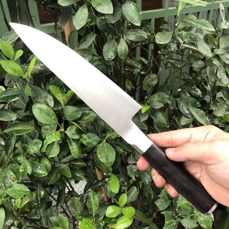 Dao thái thịt Nhật Kai dài 32cm, liền khối, sắc bén, dày 2.5li, cán gỗ, không ri