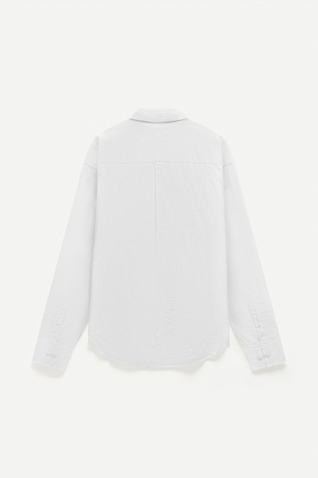 Áo Sơ Mi ROUTINE Nam Tay Dài Kẻ Sọc Họa Tiết Thêu Form Oversize - 10S24SHL002 | LASTORE MENSWEAR