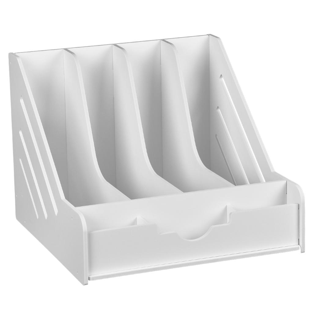 4 Phần Thẳng Đứng Tự Lắp Ráp Các Tập Tin Lưu Trữ Làm Đầy Hộp Đựng Giấy