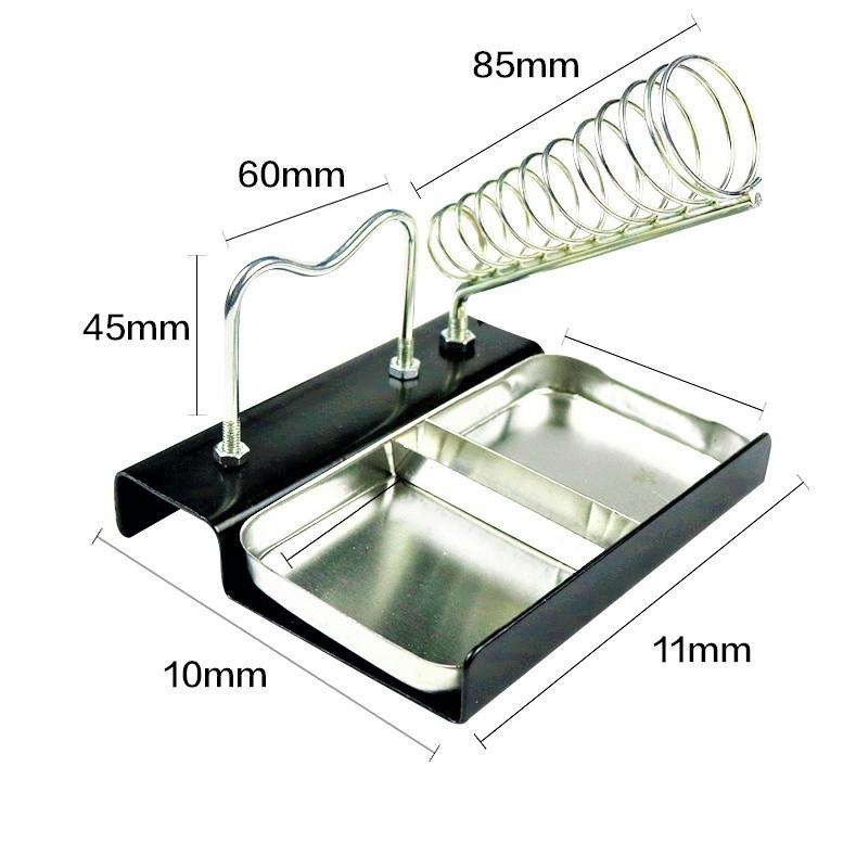 ĐẾ GÁC MỎ HÀN 2 KHAY TẢN NHIỆT ĐỰNG LINH KIỆN INNOX CHỐNG GHỈ - BẢO HÀNH 24 THÁNG