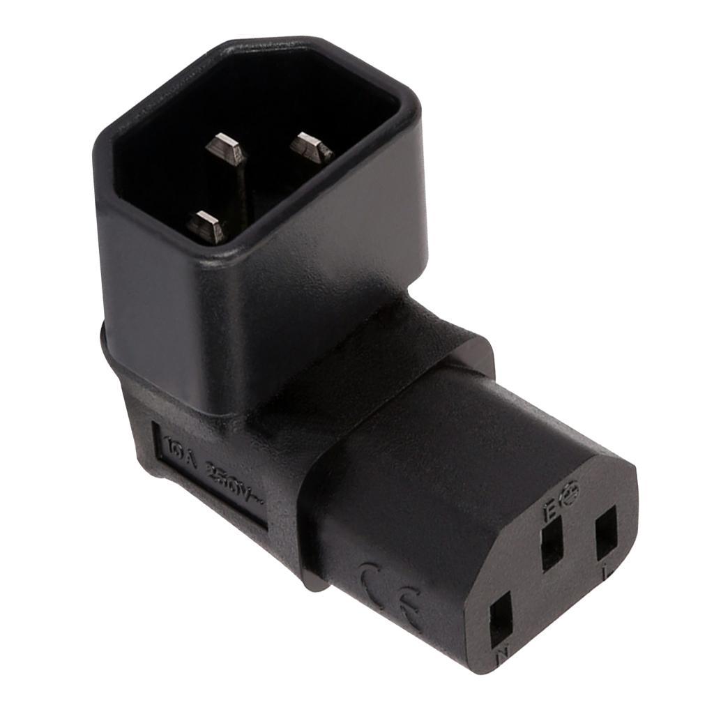 3xIEC320-C14 to C13 Type Transfer Plug Electrical Socket Converter Plug