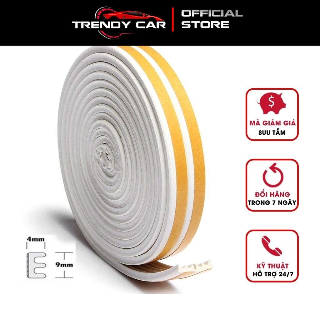 5m gioăng cao su dán type E 9x4mm chống ồn cánh cửa cách âm khi gió lùa Phụ kiện cửa nhà Uy tín