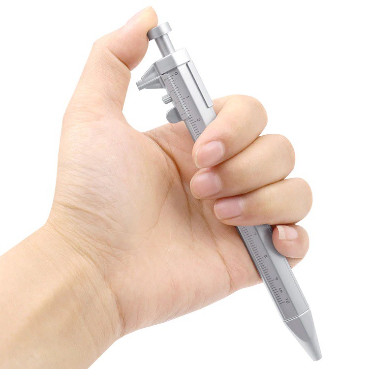 Bút bi Caliper kiêm thước kẹp 10cm tiện dụng độc đáo