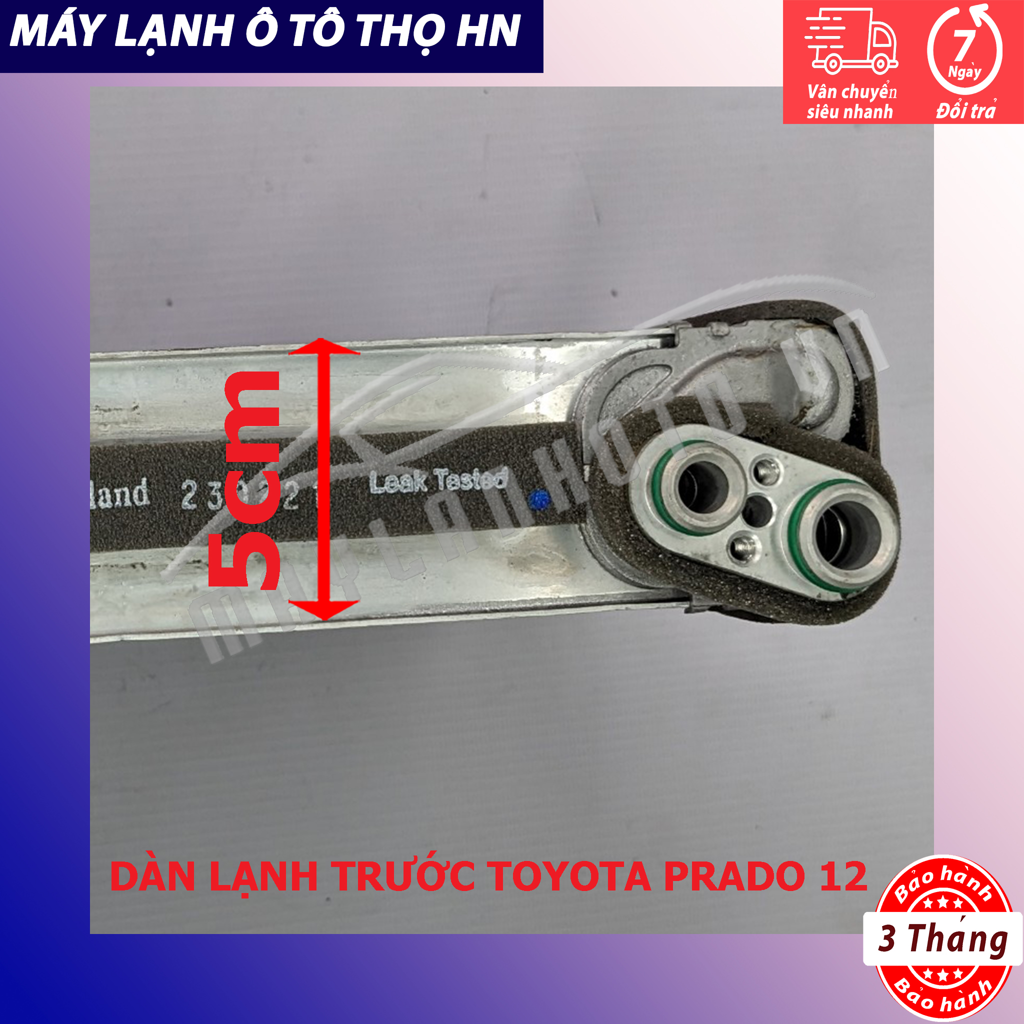 Dàn (giàn) lạnh Toyota Prado 2012 (giàn trước) Hàng xịn Thái Lan / Nhật Bản (hàng chính hãng nhập khẩu trực tiếp)