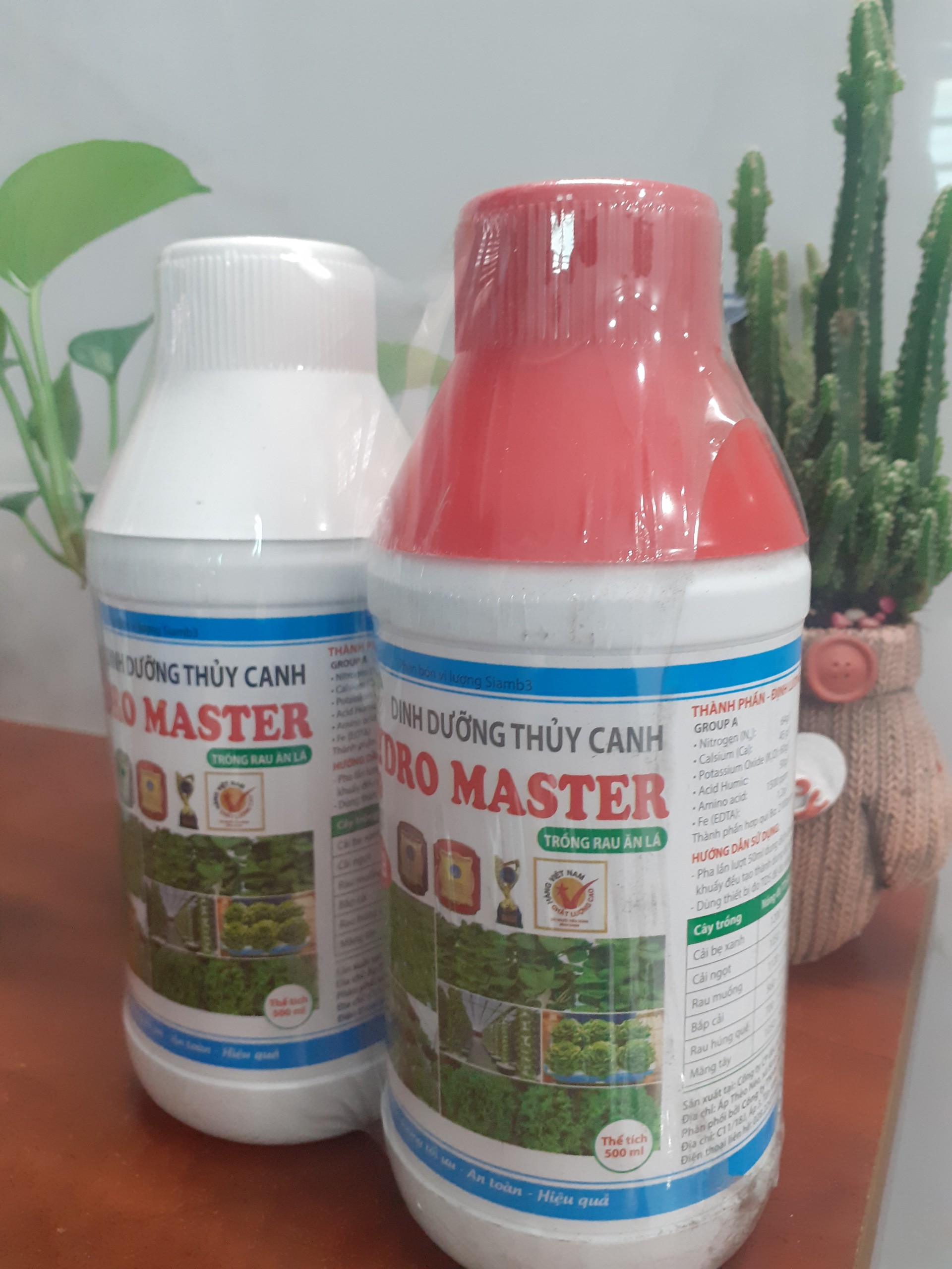 *** Dinh dưỡng thủy canh – cho rau ăn lá – 1 cặp – 1 lít ***