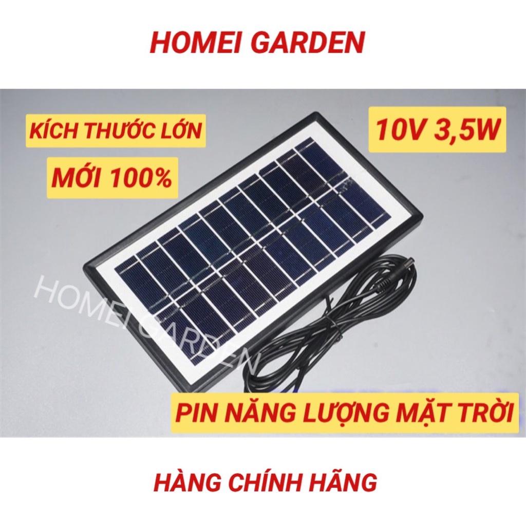 Tấm pin năng lượng mặt trời 10V 3.5W mới 100%, kèm dây điện và jack cắm - G0013