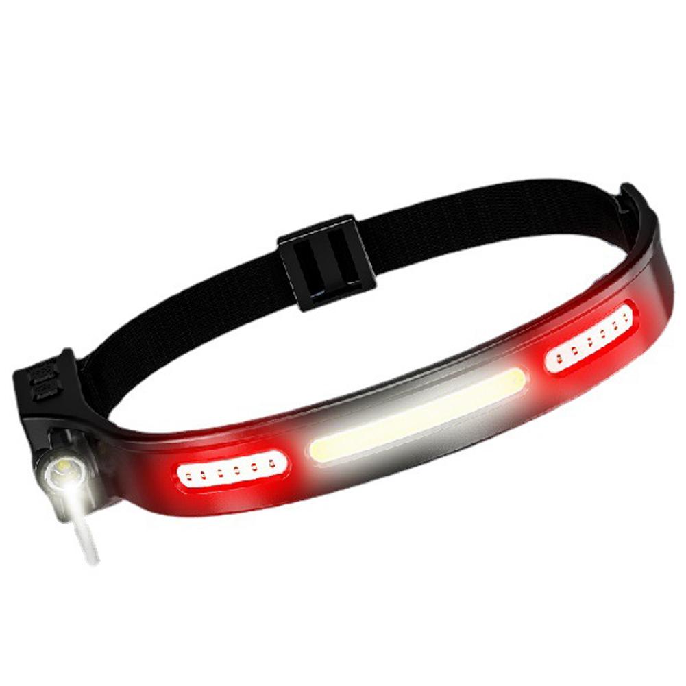 LED Headlamp Flashlight Rechargeable COB High Bright Headlight for Outdoor Camping Hiking Fishing Running