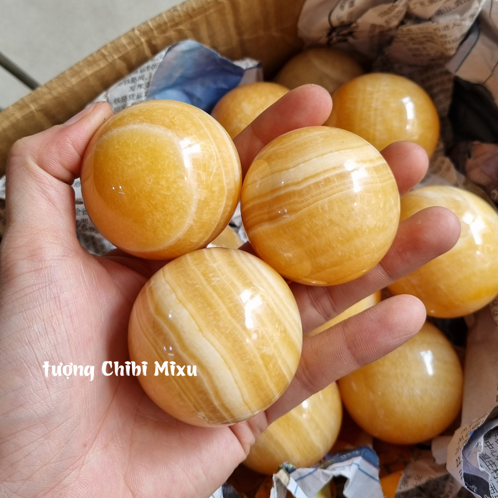 Bi cầu ngọc Hoàng Long 5.0cm đến 5.5cm cho người mệnh Kim và Thổ
