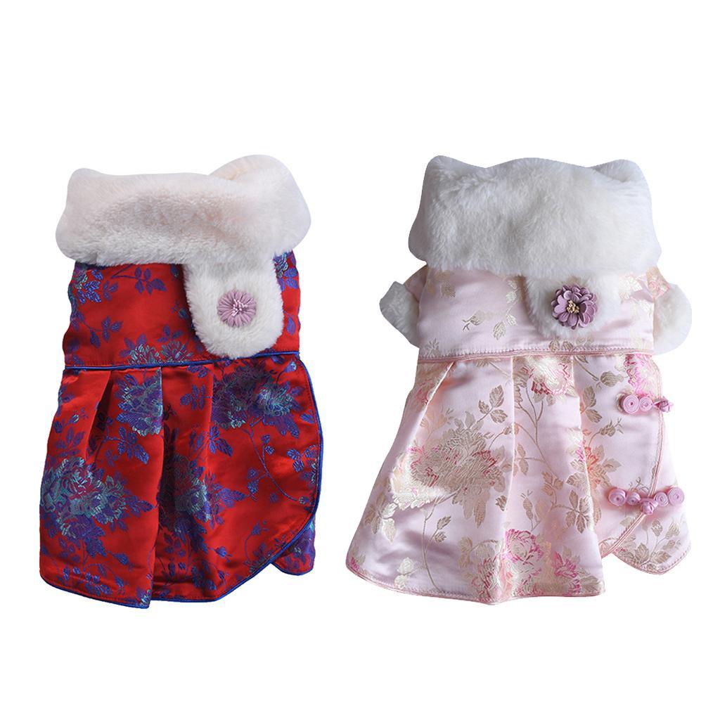 Female Pet Dog Princess Dress Clothes Costume Skirt Apparel