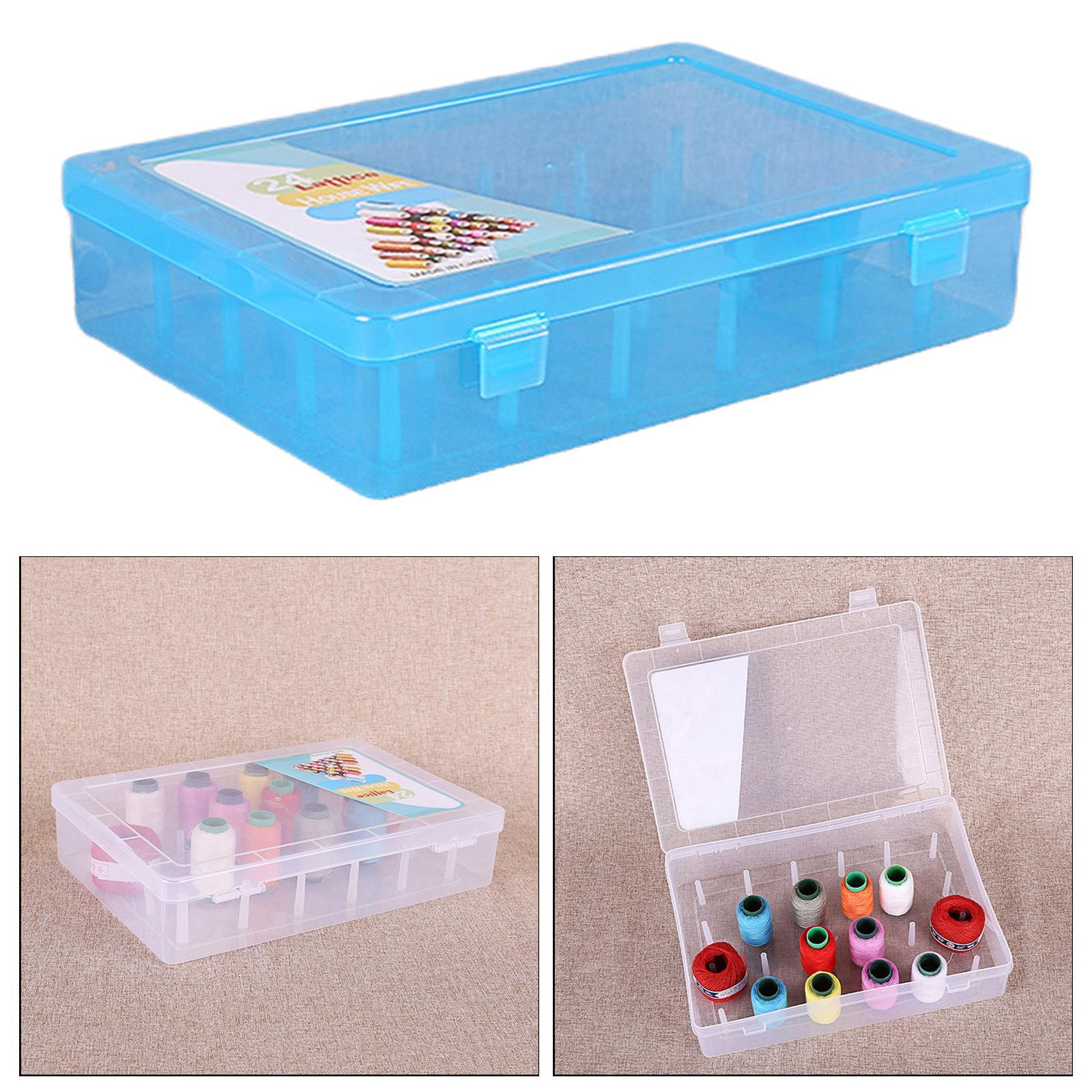 2 Pieces Sewing Thread Storage Box Organizer