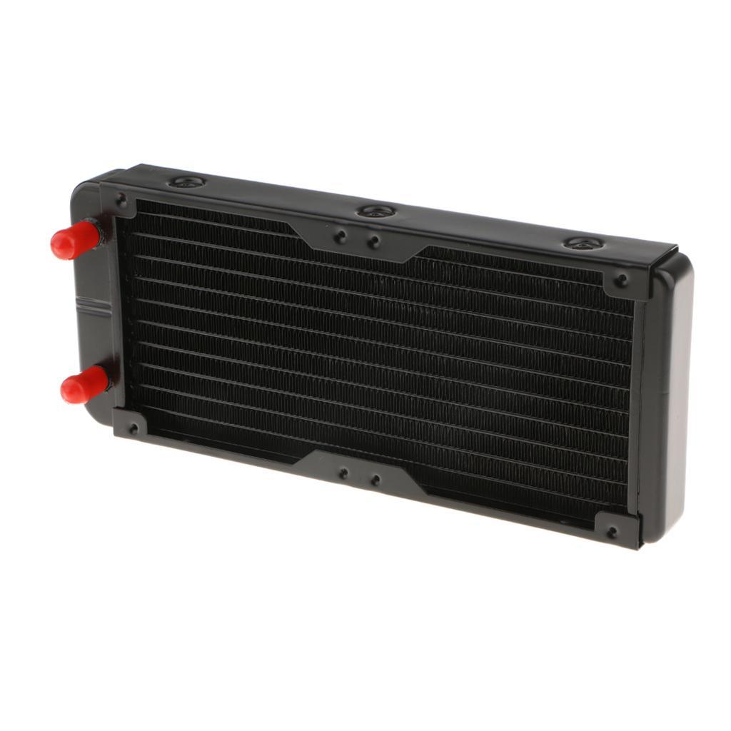 Alloy Computer Radiator 240mm 10 Pipes Water Cooler Cooling For CPU Heatsink