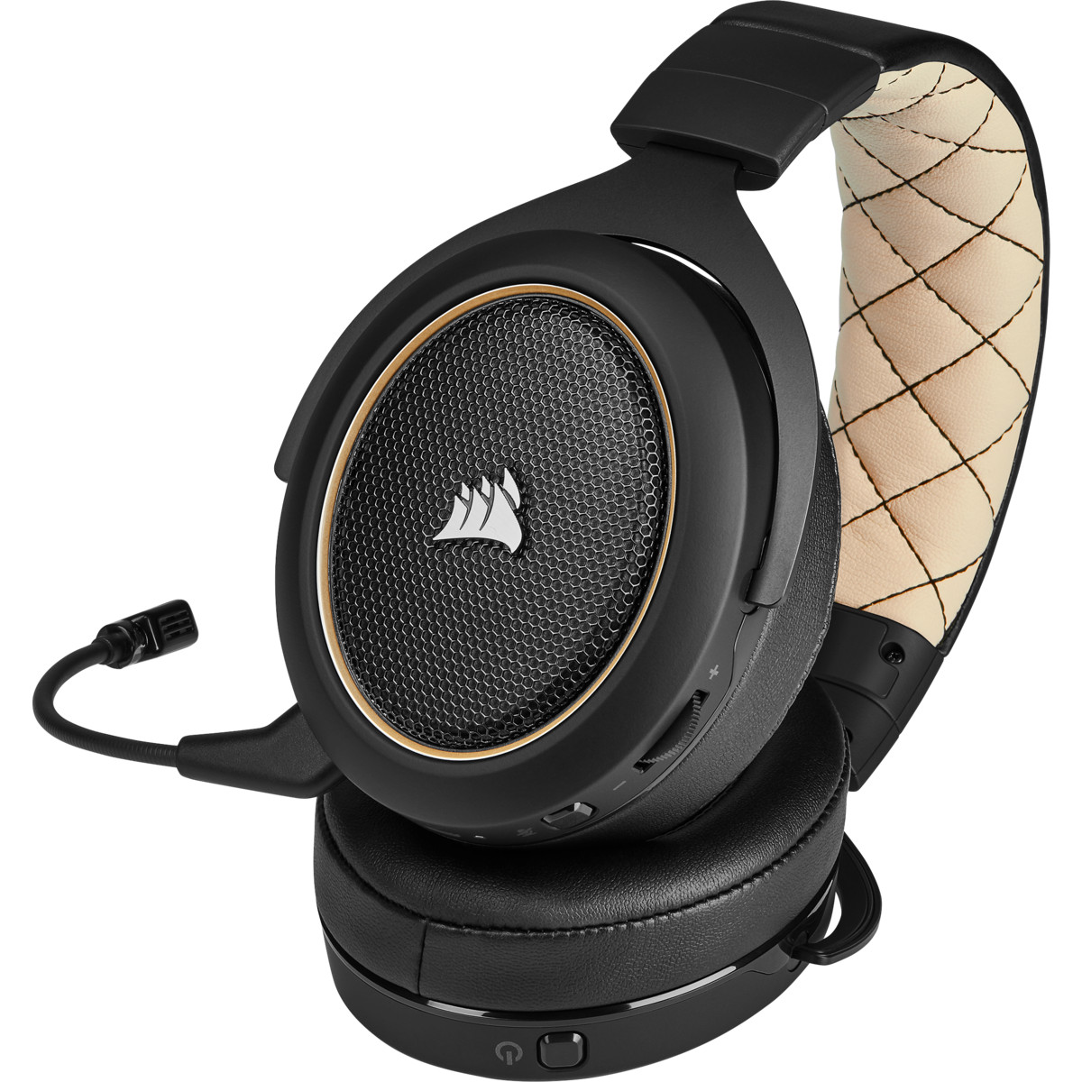 Tai nghe Corsair HS70 PRO WIRELESS SE - Cream - Hàng chính hãng