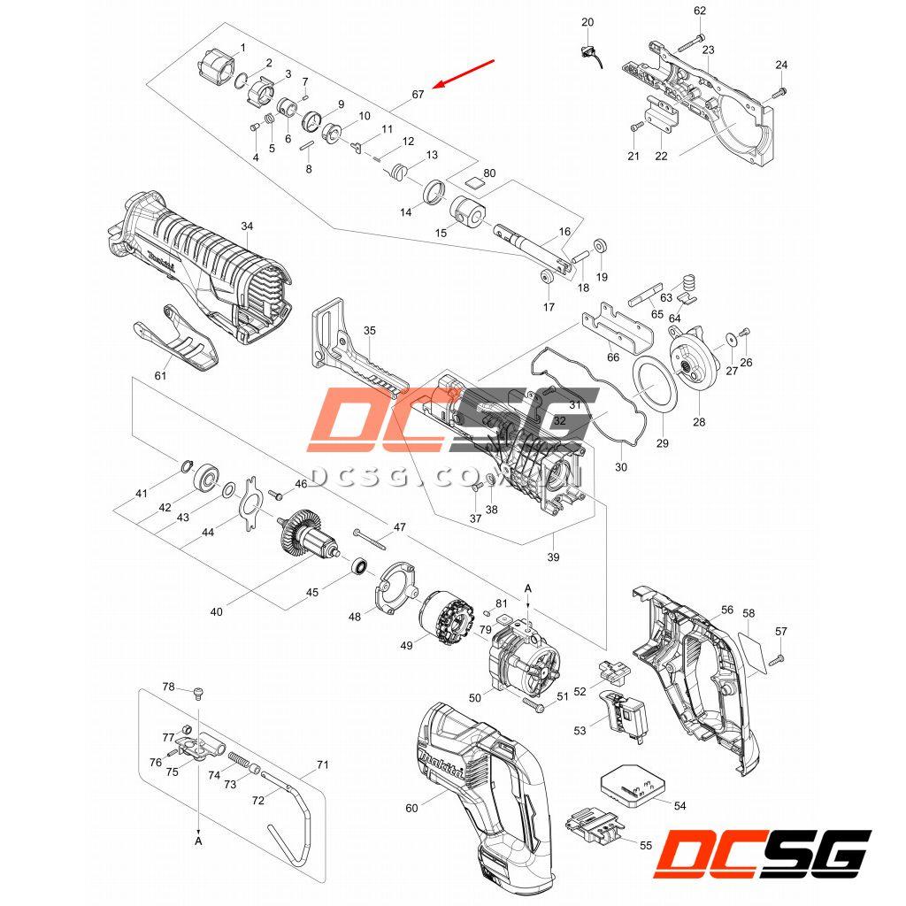 Bộ lưỡi gài cho máy cưa kiếm DJR186/ DJR187 Makita 127397-3 | DCSG