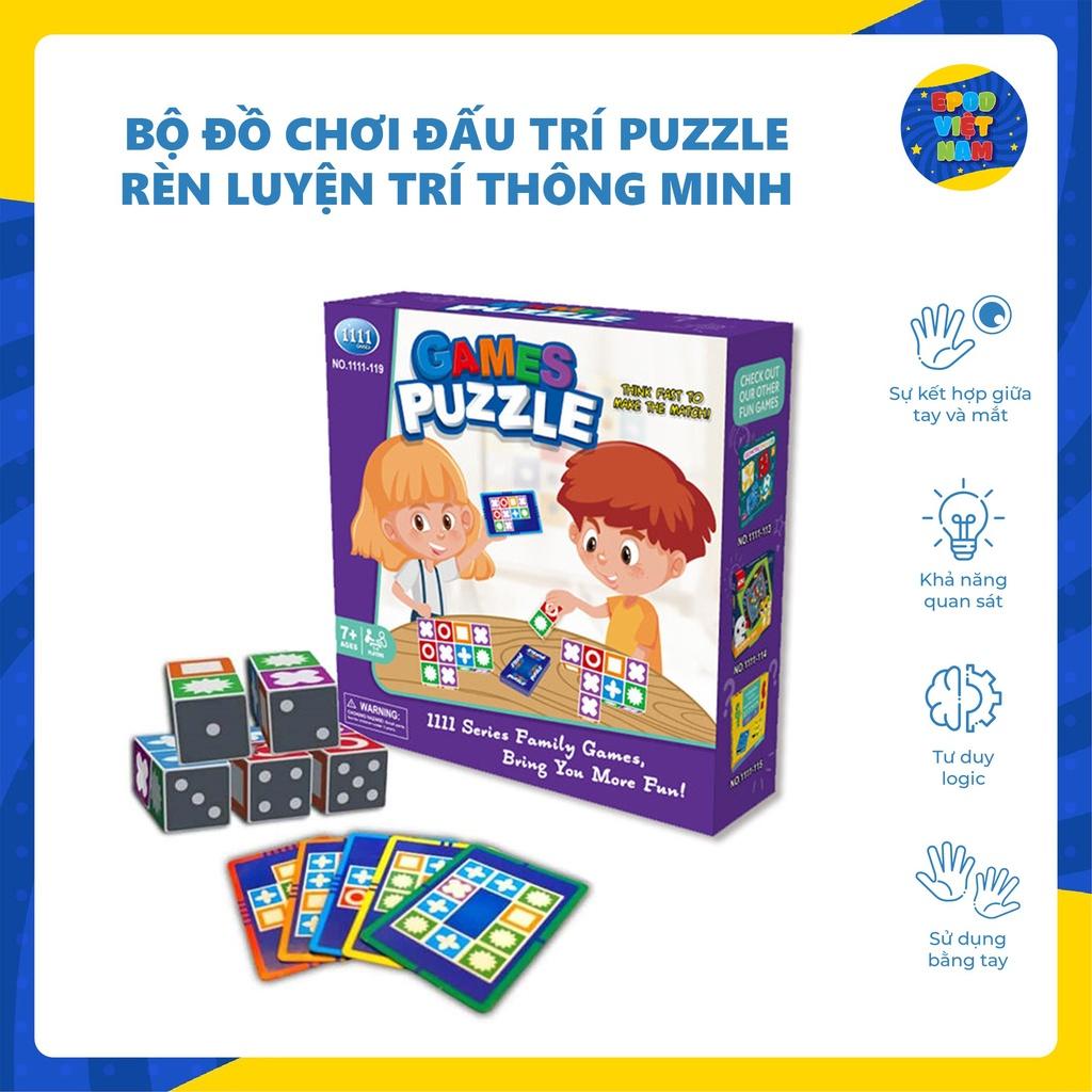 Bộ đồ chơi đấu trí Puzzle cho bé rèn luyện trí thông minh - Epod