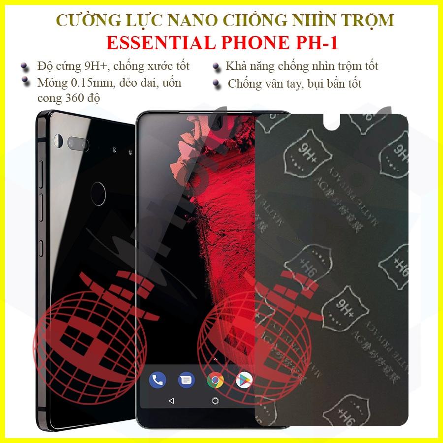 Dán chống nhìn trộm dành cho  Essential Phone PH-1 - Dán cường lực dẻo nano 9H+