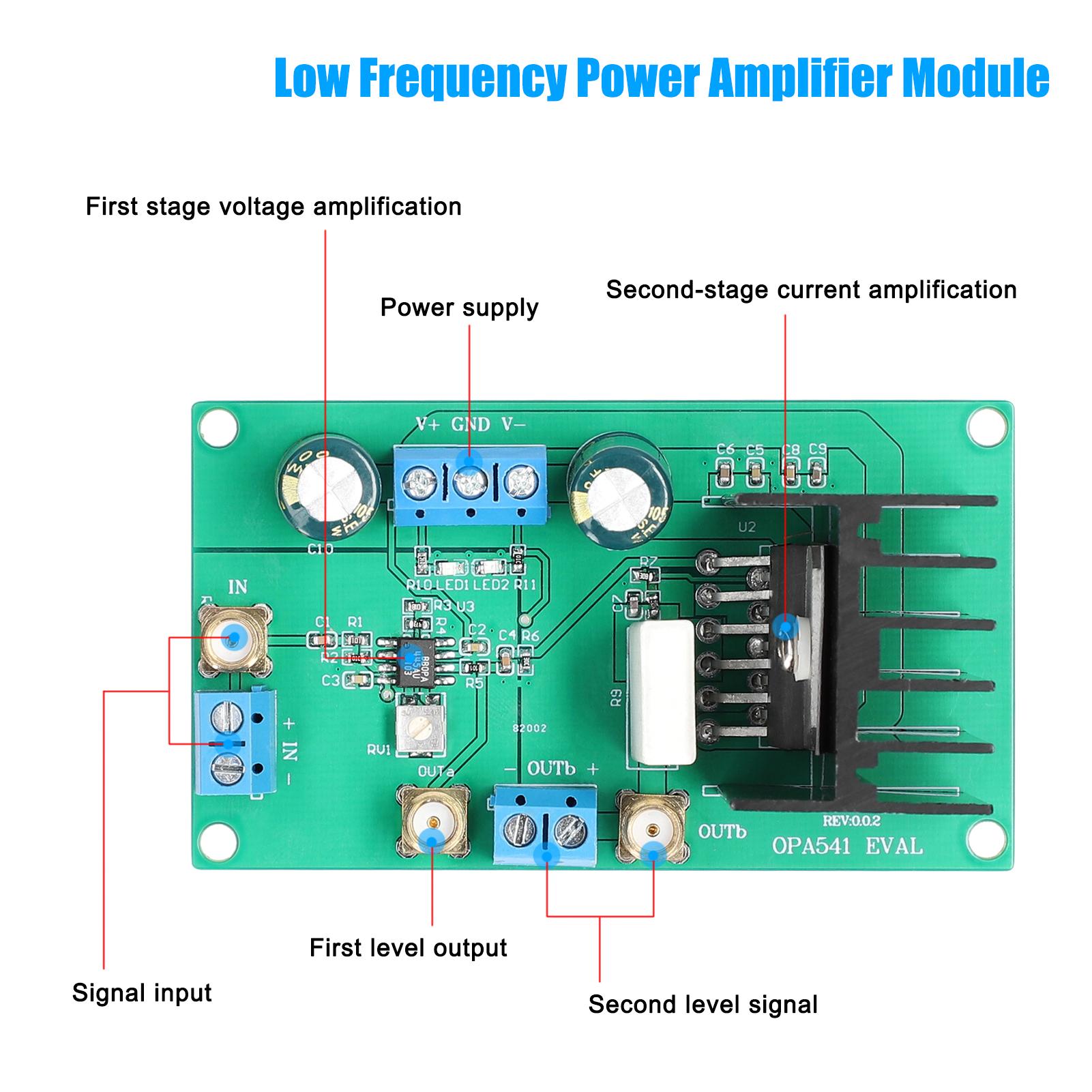 Low Frequency Power Amplifier Module High-Voltage High-Current Operational Amplifier for Motor Drive Small Signal Amplification Servo Amp Audio Signals Amplifier