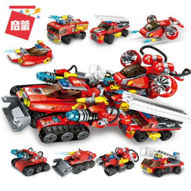 Bộ lắp ráp 8 in 1 mô hình xe cứu hộ 1410