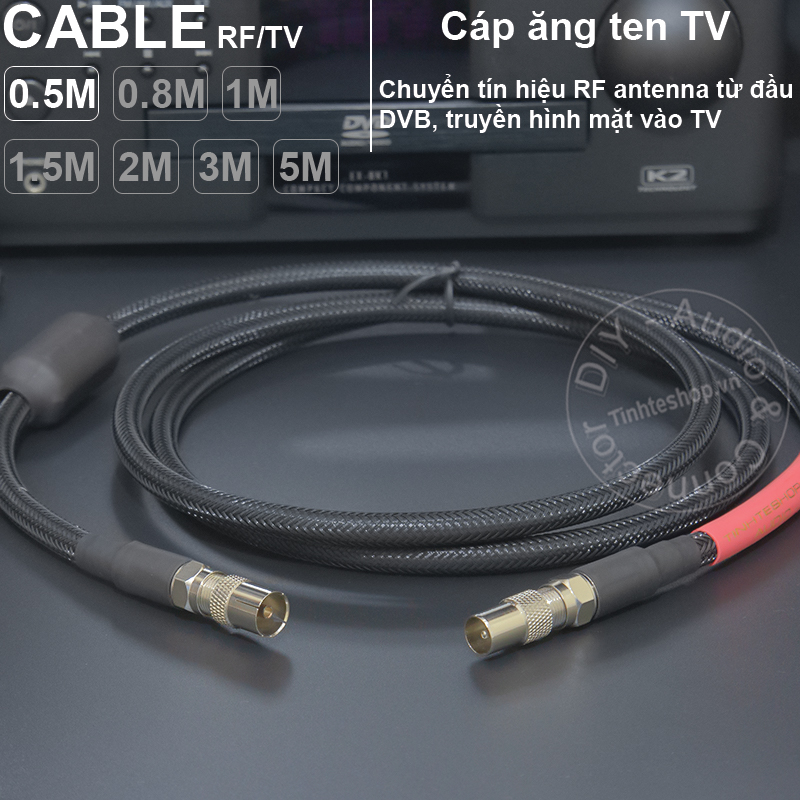 Dây ăng ten nối dài cho TV Đầu DVB DIY 0.5 đến 5 mét - DIY TV anten cable extension