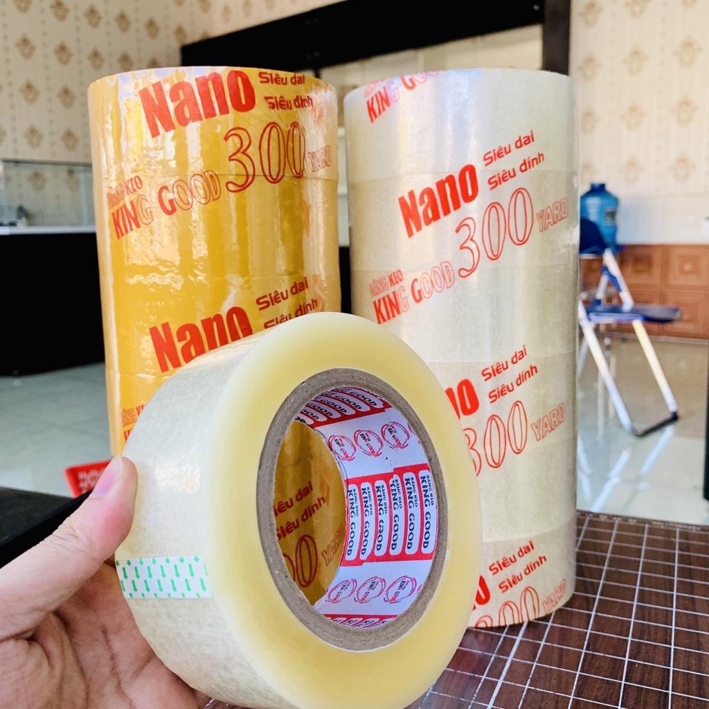 Cuộn băng keo Nano siêu dính , siêu dai gói hàng loại 300 yard ( nano loại tốt ) HJL111 - Trong