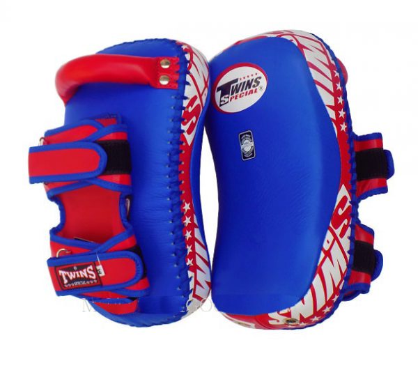 Đích Đá Twins Deluxe Curved Leather Kick Pads Kpl-12/ Boxing/ KickBoxing/ MuayThai - Xanh