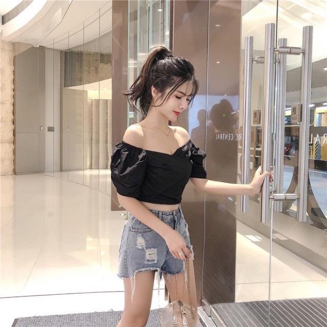 Áo croptop kiểu bánh bèo siêu hot - carotshop