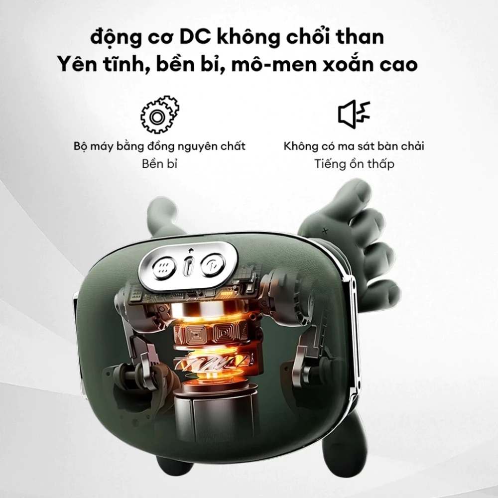 [Tặng sạc + cáp] Máy Massage Cổ Vai Gáy GDV Mô Phỏng Bàn Tay Người Kết Hợp Chườm Ấm, Mát Xa Trị Liệu Giảm Đau Mỏi Cơ - Hàng Chính Hãng