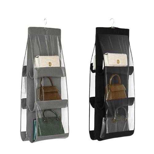 Túi treo giỏ xách chống bụi 6 ô đa năng