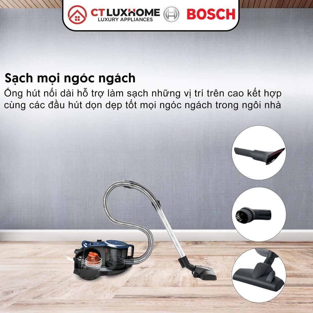 Máy Hút Bụi Có Dây Bosch BGS412000 2000W, 10A, 50Hz, hộp chứa 2,4 lít