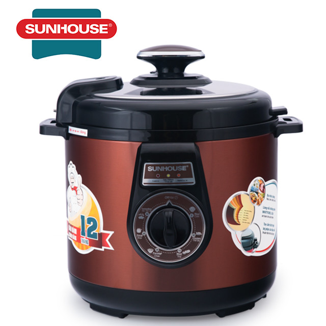 Nồi Áp Suất Điện Đa Năng Sunhouse SHD1562 (6L) - Cafe - Hàng chính hãng