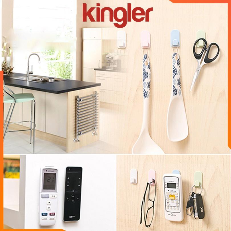 Móc Treo Điều Khiển Điều Hòa, Quạt, Tivi - Móc Gài Đa Năng, Dán Tường Tiện Dụng. Kingler 4080