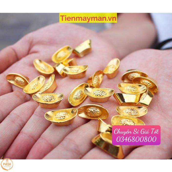 Combo 3 Thỏi vàng Thần Tài KIM NGUYÊN BẢO cỡ 2.8cm , phong thủy hút tài nạp lộc, giàu sang, no đủ...