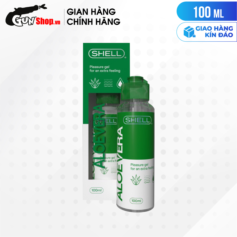 Gel bôi trơn tinh chất lô hội - Shell Aloe kèm 1 chiếc BCS Gun Super Thin