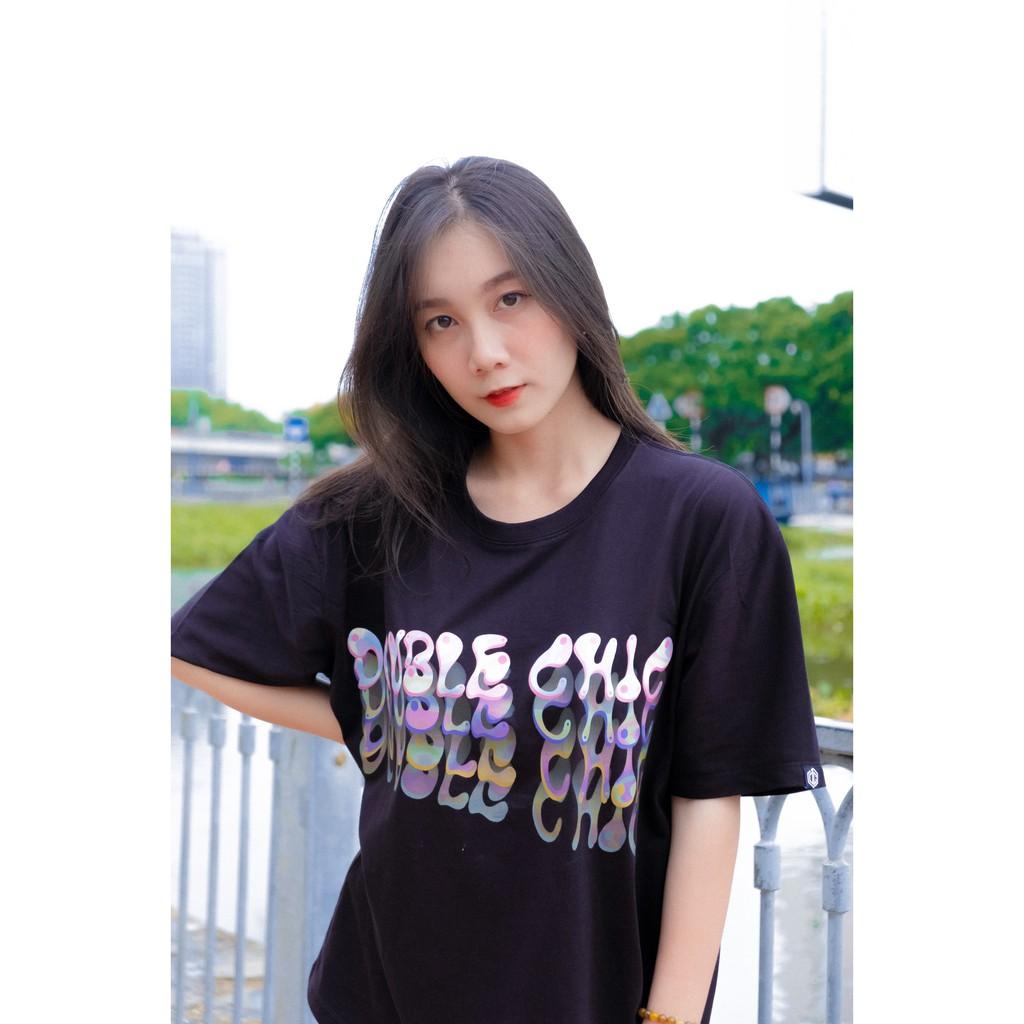 Áo thun oversize Local Brand by DOUBLE CHIC - BLACK & WHITE DOUBLE CHIC SIGNATURE
