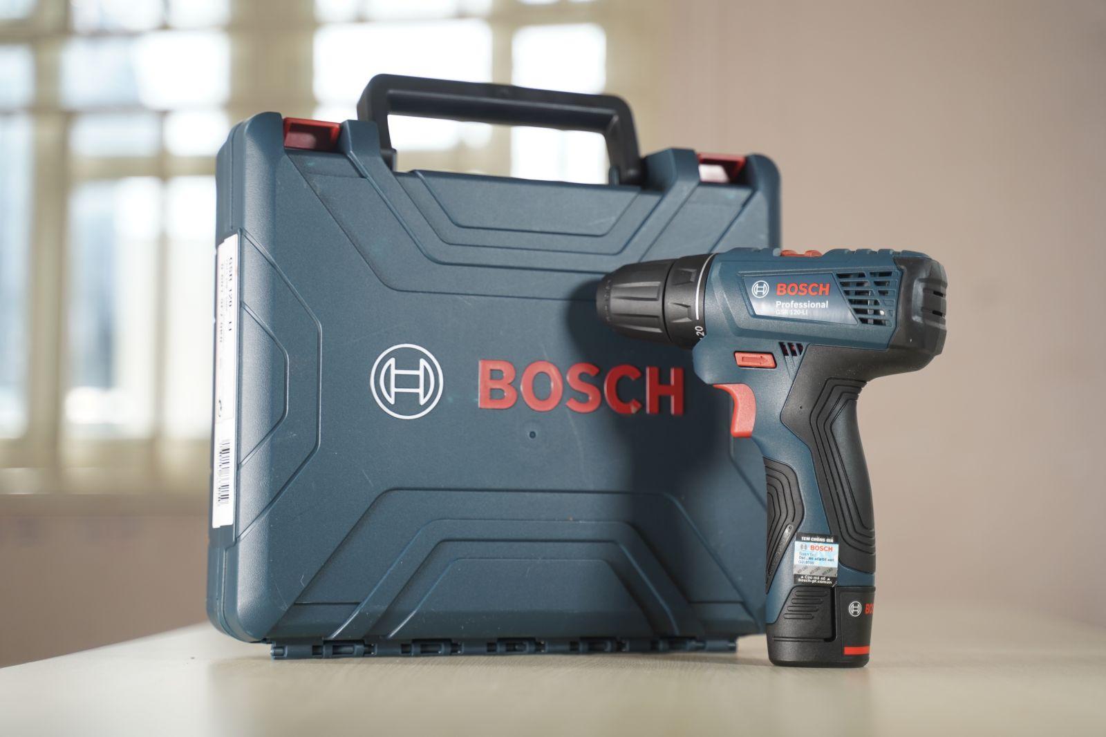 MÁY KHOAN VẶN VÍT PIN 12V BOSCH GSR 120-LI GEN II - HÀNG CHÍNH HÃNG