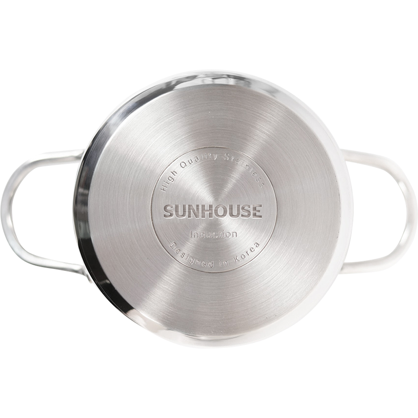 Bộ nồi inox 5 đáy quai inox Sunhouse VK-SH888 - Hàng chính hãng