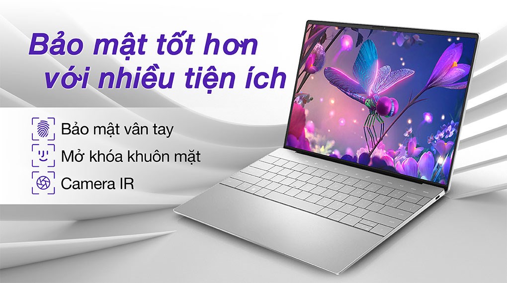 Máy Tính Xách Tay Màn Hình Cảm Ứng Laptop 2 Trong 1 Dell XPS Plus 13 9320 5CG56 Core i7-1260P/16GD5/512GSSD/13.4T/3.5K/OLED/ALU_CB/IPS/FP/55W/W11SL+OFFI/LED_KB/BẠC - Hàng Chính Hãng