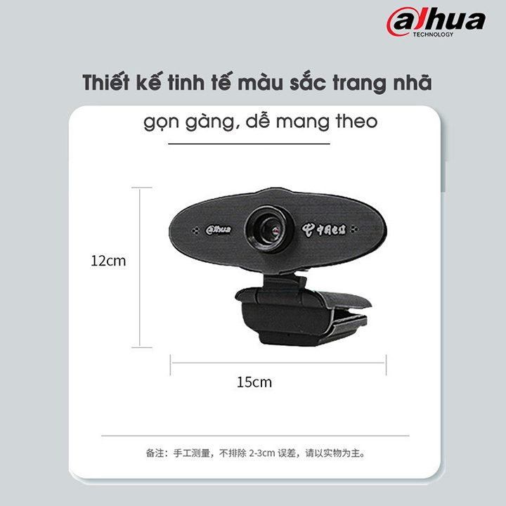 Webcam máy tính Dahua Z2+ Plus HD720 siêu nét Có Micro Hỗ trợ học trực tuyến, họp online, zoom , video call - Hàng Chính Hãng