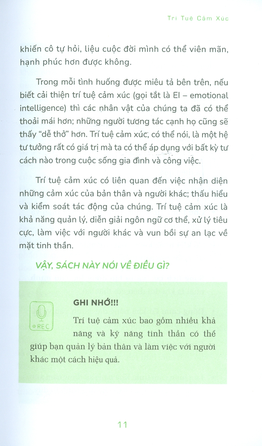 ỨNG DỤNG TÂM LÝ HỌC THỰC HÀNH - TRÍ TUỆ CẢM XÚC
